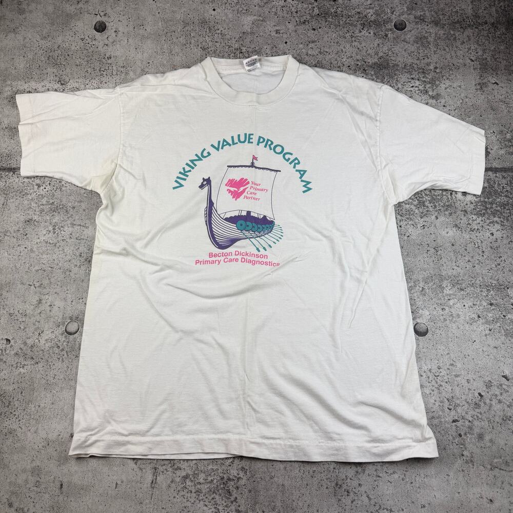 Vintage Viking Value Program Shirt Fruit of The Loom Large